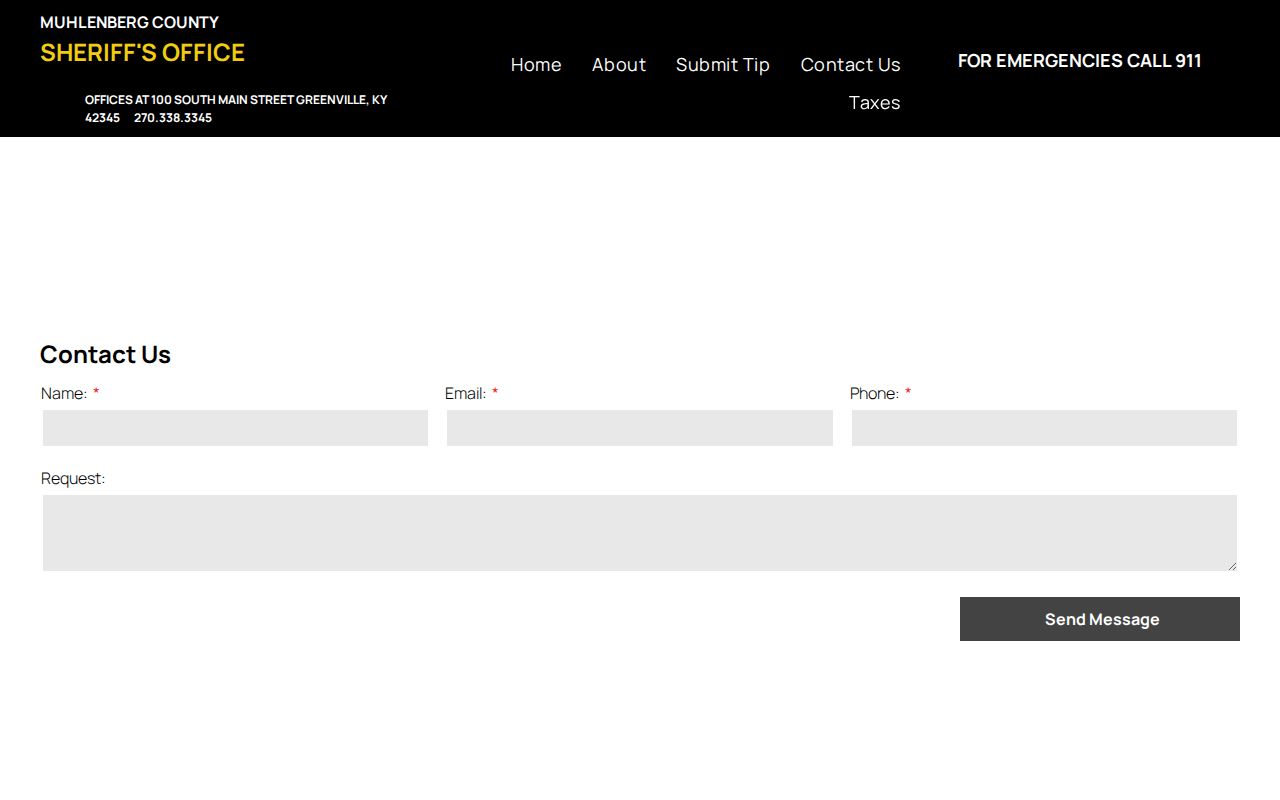 Muhlenberg County arrest records open request page